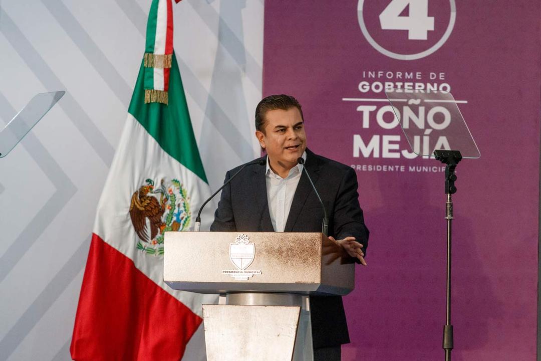 Antonio Mejía entrega cuarto informe como alcalde de Tequisquiapan