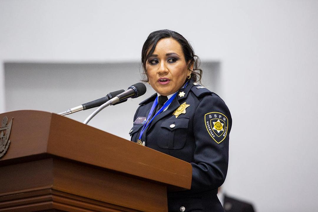 Alicia Morales, Policía del Año 2022 en Querétaro