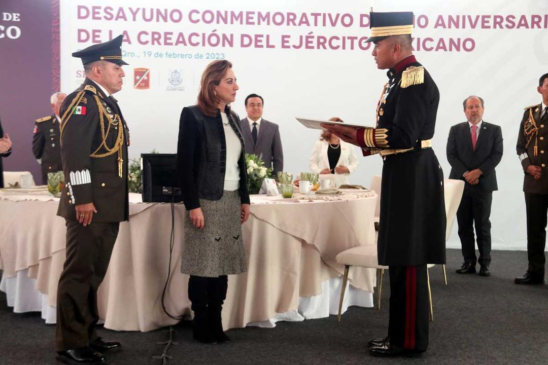 Celebran en Querétaro 110 años de servicio del Ejército Mexicano