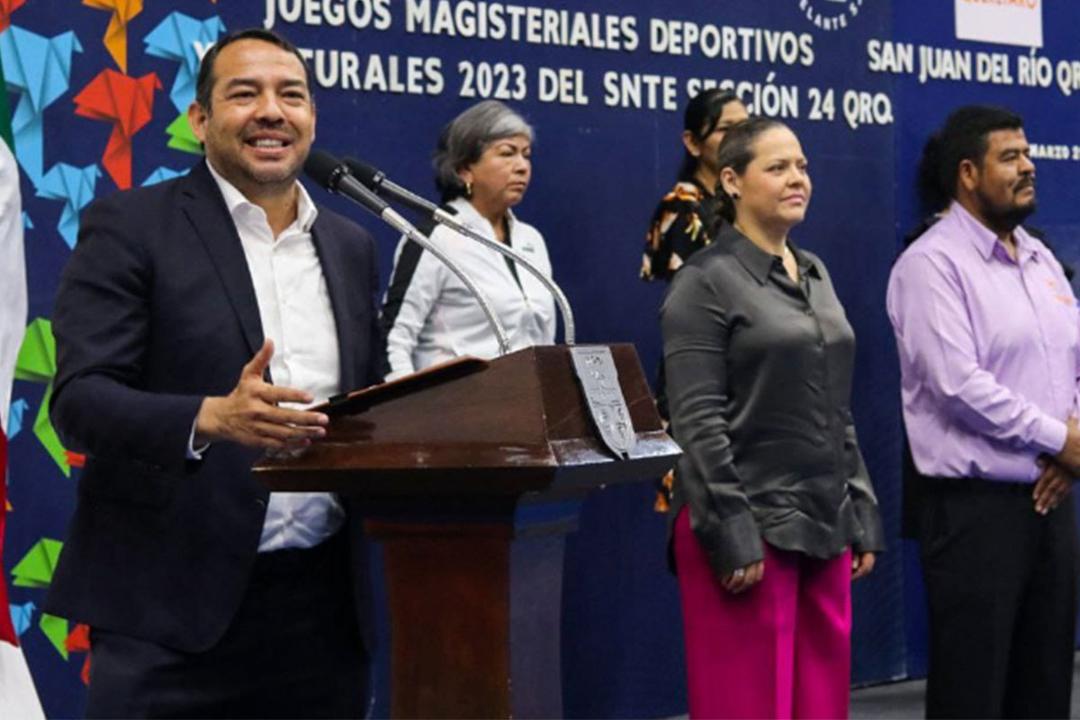 Roberto Cabrera apertura los Juegos Magisteriales Deportivos y Culturales 2023