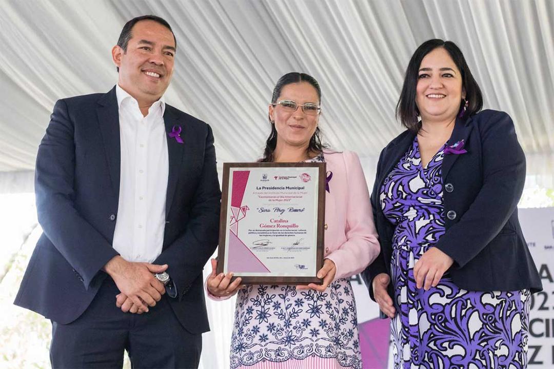 Entregan reconocimiento ‘Sara Pérez Romero’ a mujeres destacadas de SJR