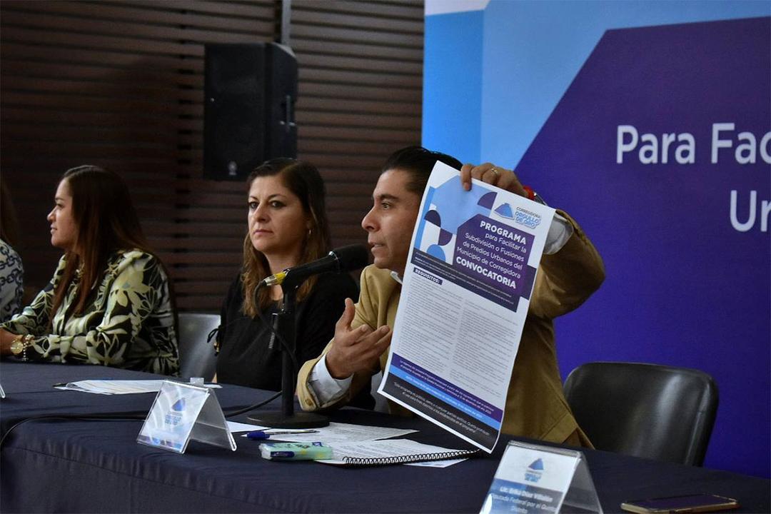 Roberto Sosa inaugura programa para Regularizar la Fusión y Subdivisión de Predios Urbanos