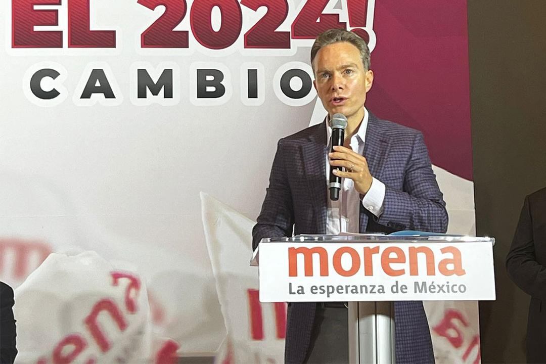 Manuel Velasco se registra como aspirante a candidatura de Morena para la Presidencia