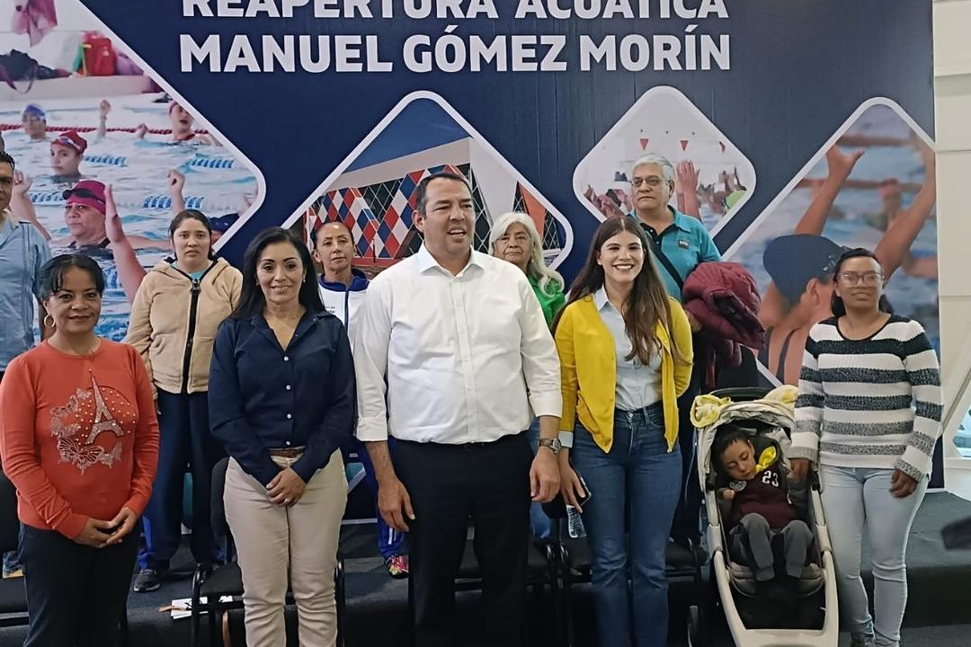 Roberto Cabrera reapertura Acuática Gómez Morín