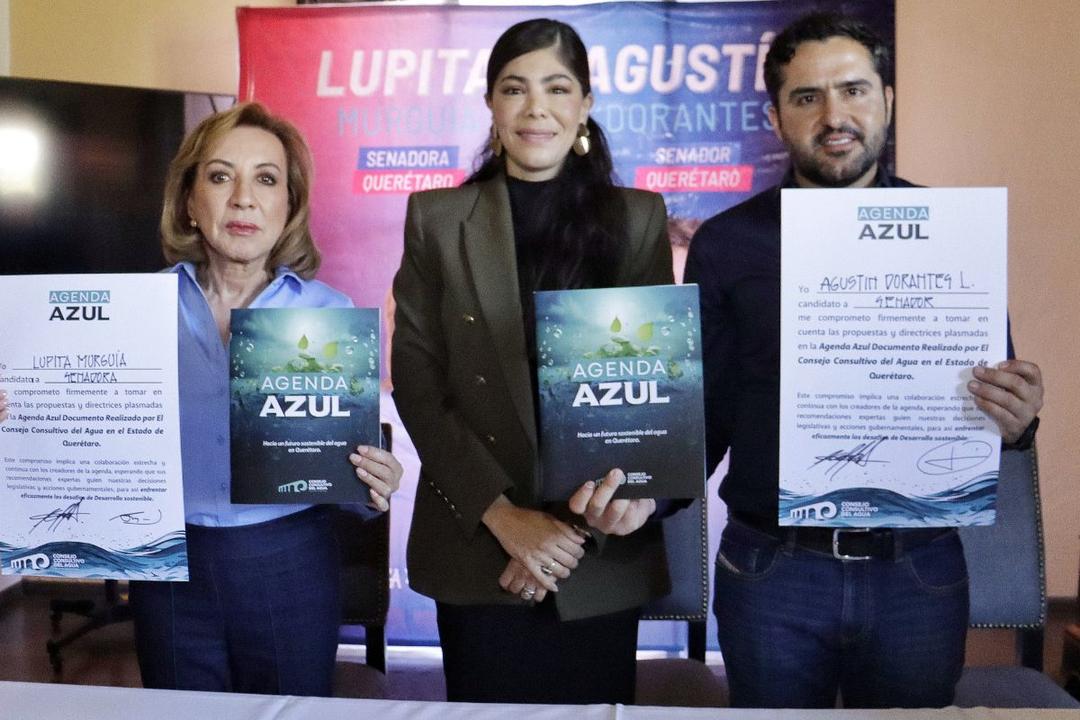Lupita Murguía y Agustín Dorantes firman ‘Agenda Azul’