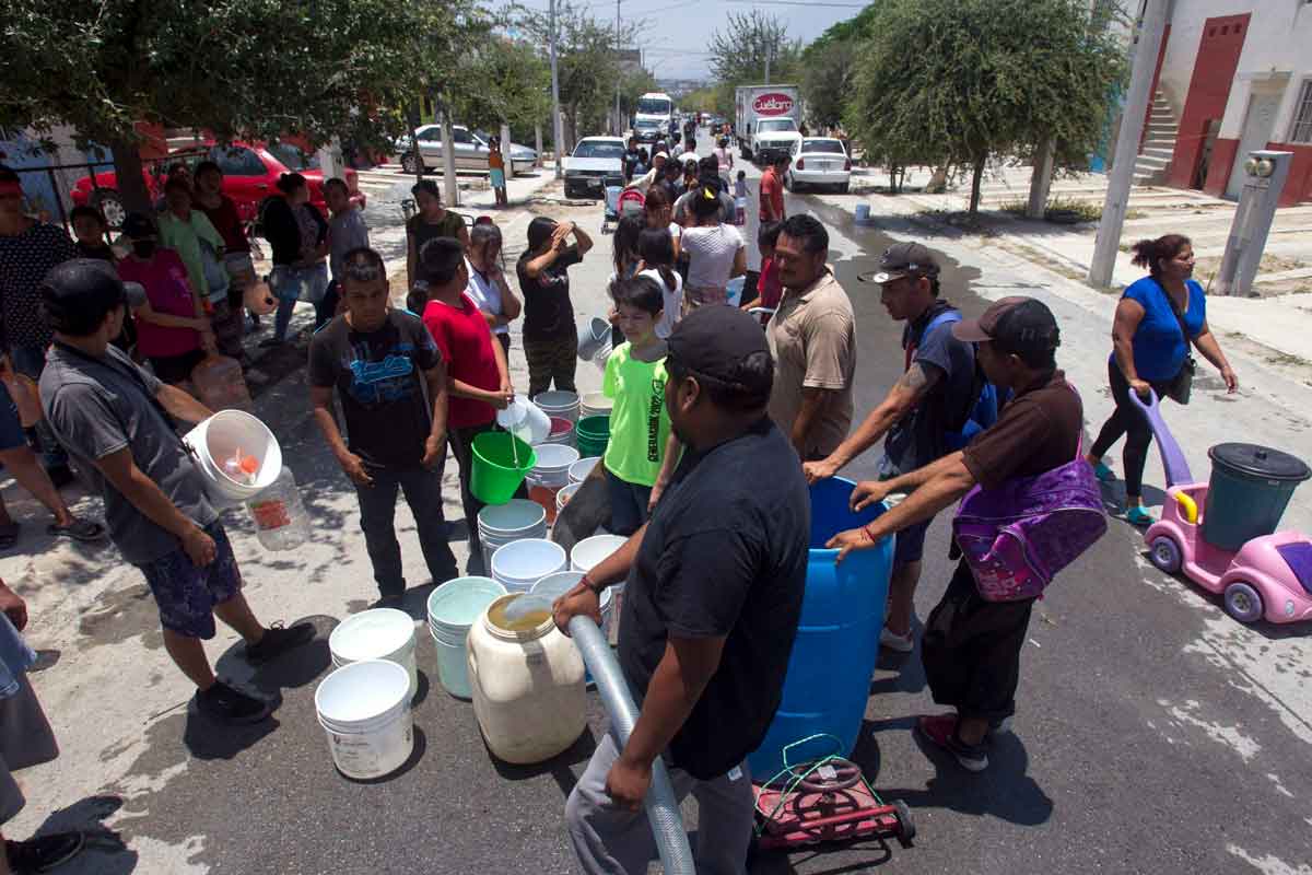 La escasez de agua se agudizó en Monterrey a inicios de 2022. Foto: Cuartoscuro