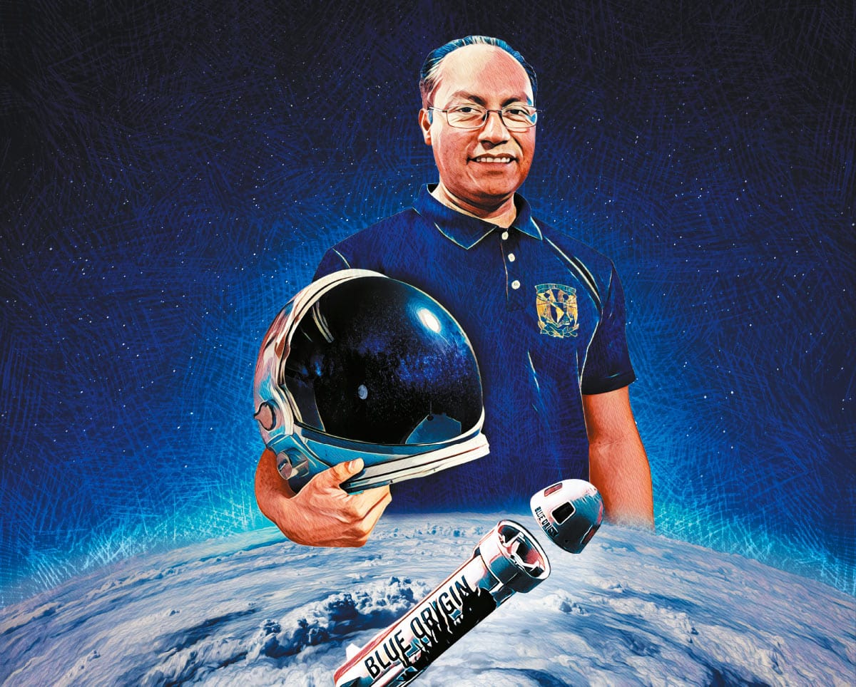 José Alberto Ramírez, de la UNAM, hará el viaje al espacio en la misión ESAA-01 EX SOMINUS AD ASTR. Foto: Especial