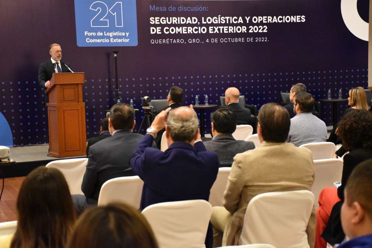 En Querétaro se celebra el Foro de Logística y Comercio Exterior, en donde se destacó el crecimiento de las exportaciones del estado. Foto: Cortesía
