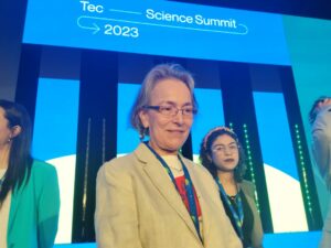 La presidenta de la Academia Mexicana de Ciencia participó del primer día del Science Summit 2023 que organiza el Tec de Monterrey. Foto: Marittza Navarro