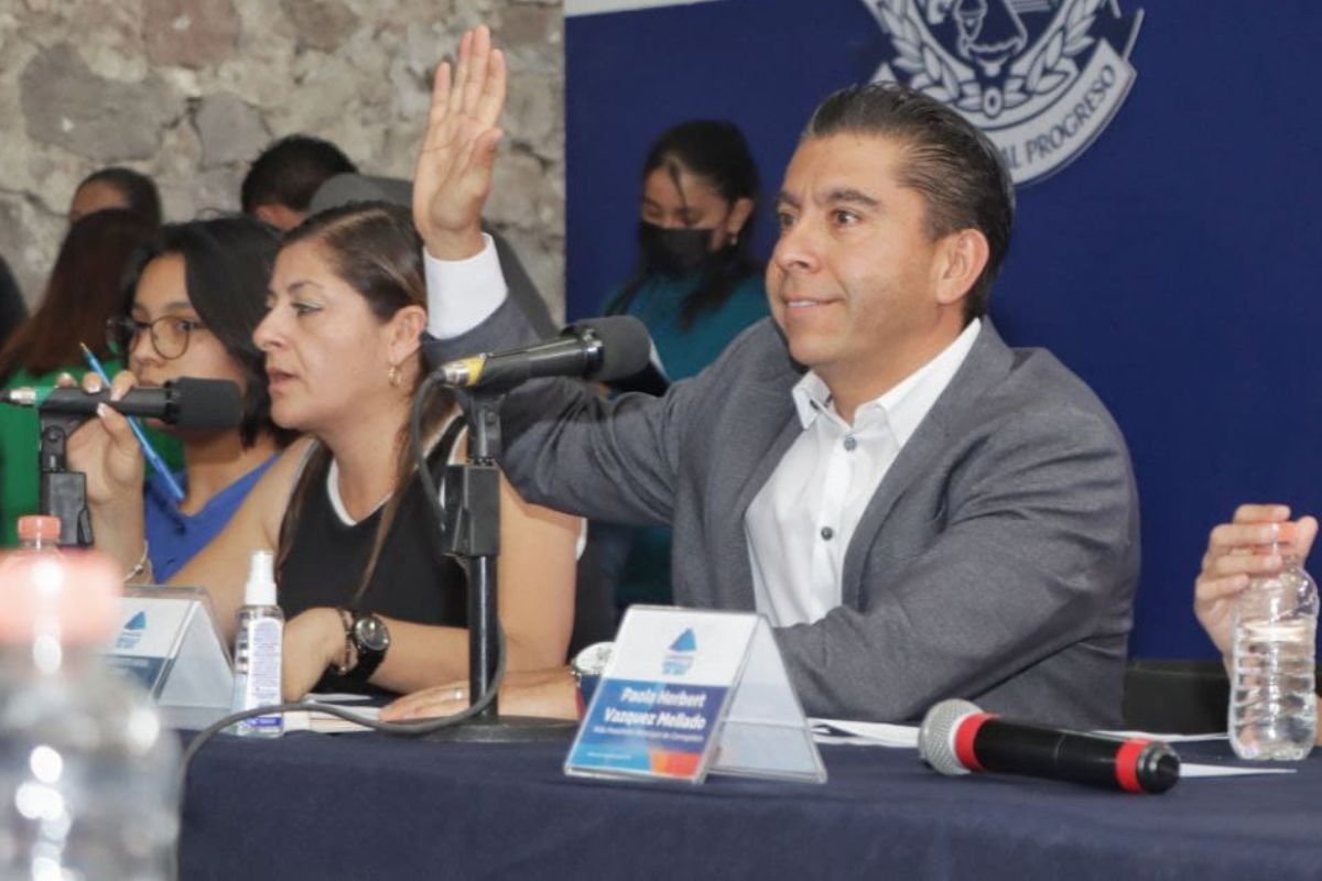 Paula Herbert Vázquez Mellado, fue elegida como niña presidenta municipal de Corregidora. / Especial